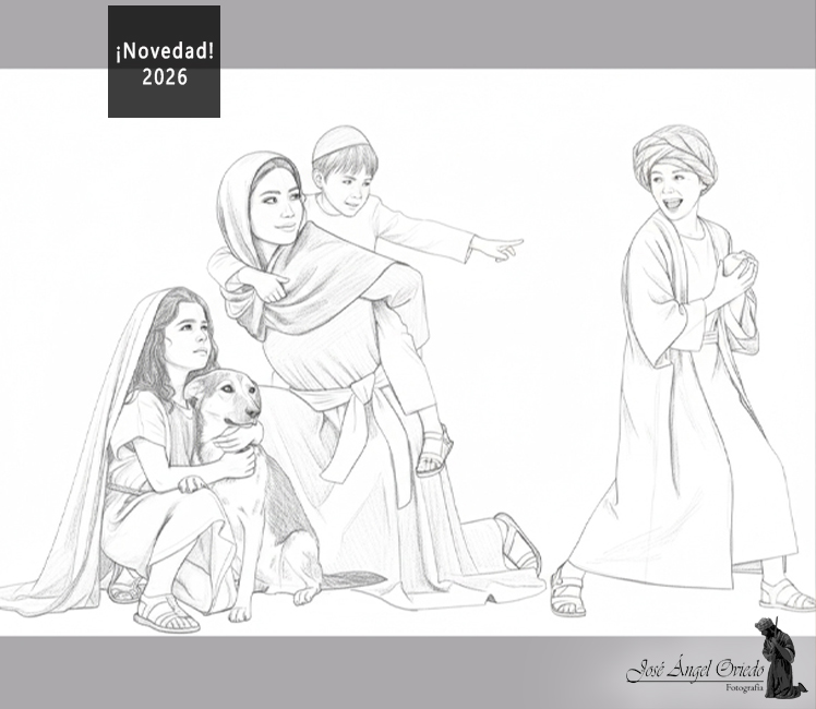 Figuras de Belén - 45 Mujer Jugando con Niños