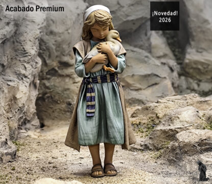 Figuras de Belén - 60 Niña con Patito